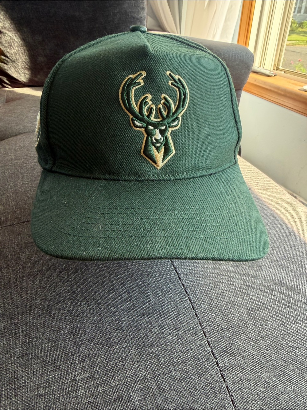 Green Deer Logo Snapback Hat - Unbranded
